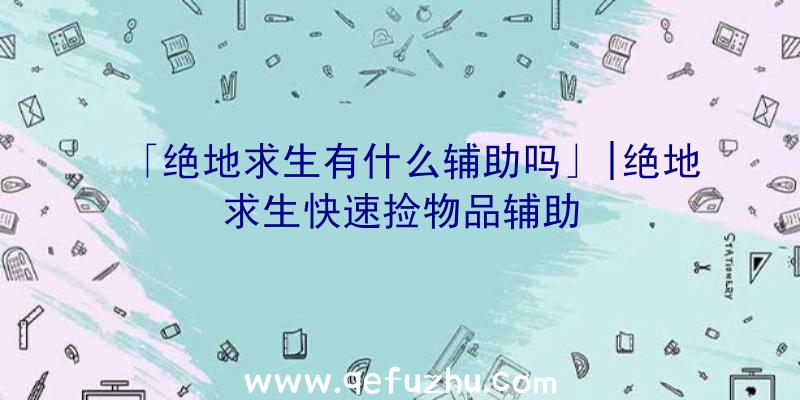 「绝地求生有什么辅助吗」|绝地求生快速捡物品辅助